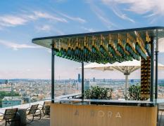 Aurora Rooftop Bar im Andaz Hotel Vienna