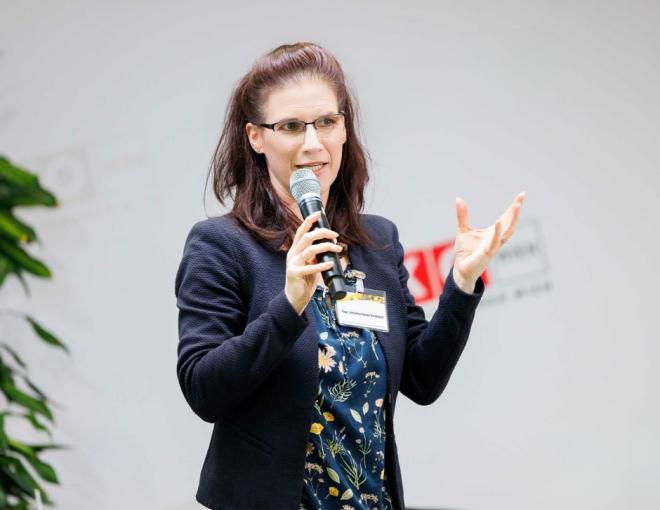 Eat2day Ernährungsconsulting bei einem Vortrag von Veronika Mace Strokosch